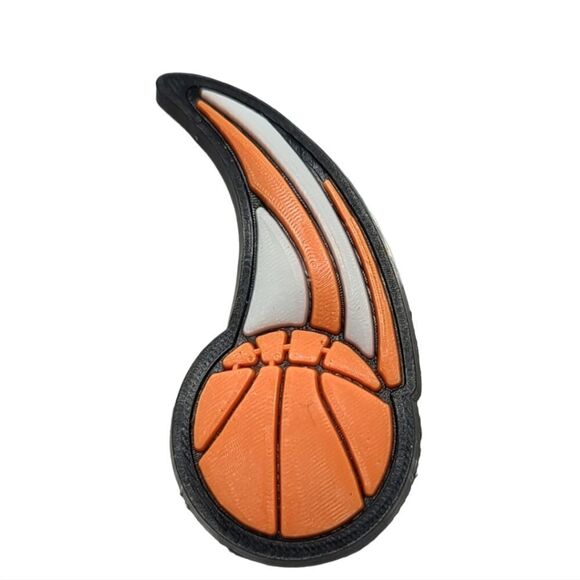 6/$20 Basketball 🏀 Flaming Croc Charm Shoe Jewelry Sports Ball Jibbitz Bogg Bag - Picture 2 of 2